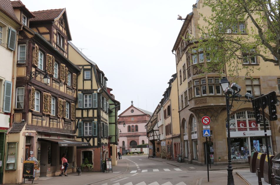 Colmar France historical timbered buildings