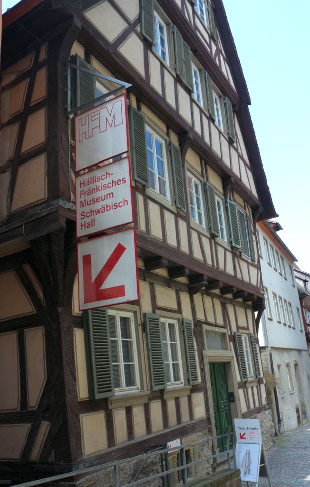 Schwaebisch Hall historic museum sign
