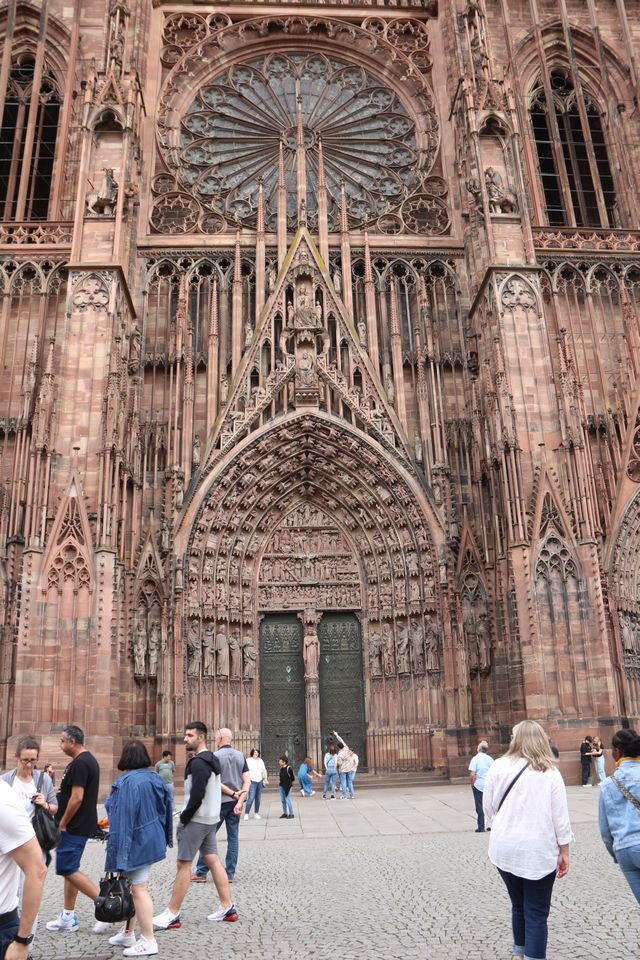 Strasbourg France Notre Dame cathedral doorway