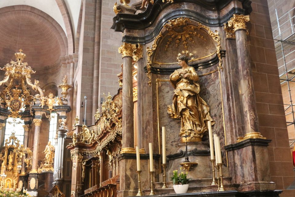 Worms Germany St Peters cathedral alter